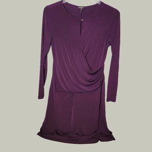 Daisy Fuentes Womens Dress  Purple  Size M  Long Sleeve